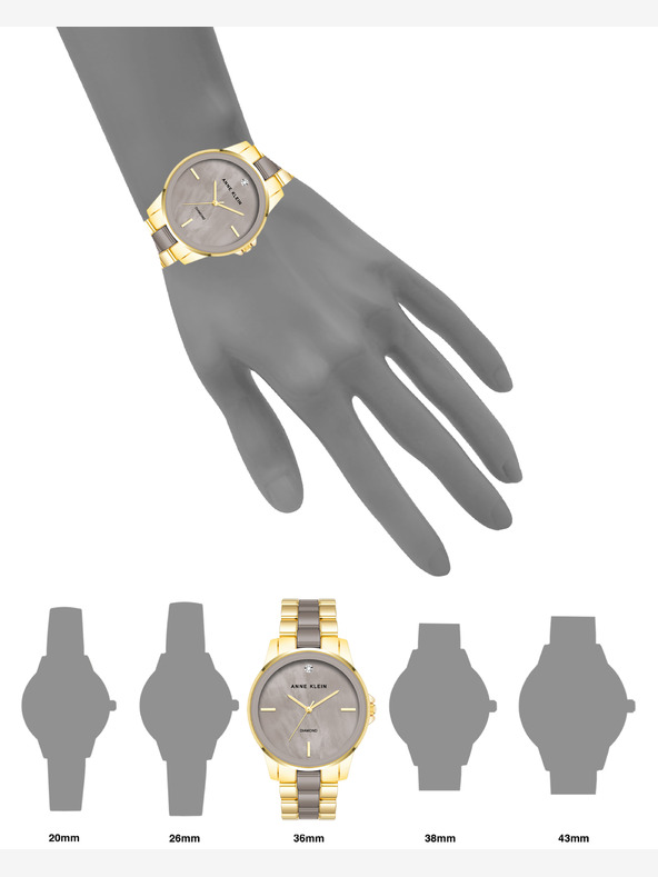 Anne Klein Anne Klein AK/ 4120TPGB dámske okrúhle hodinky