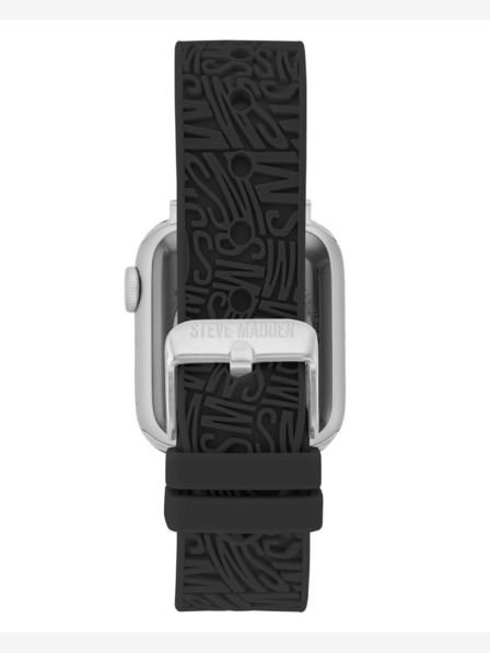 Steve Madden Steve Madden Dámsky čierny silikónový remienok pre Apple Watch 38/40/41 mm, WS/1003BKSV384041