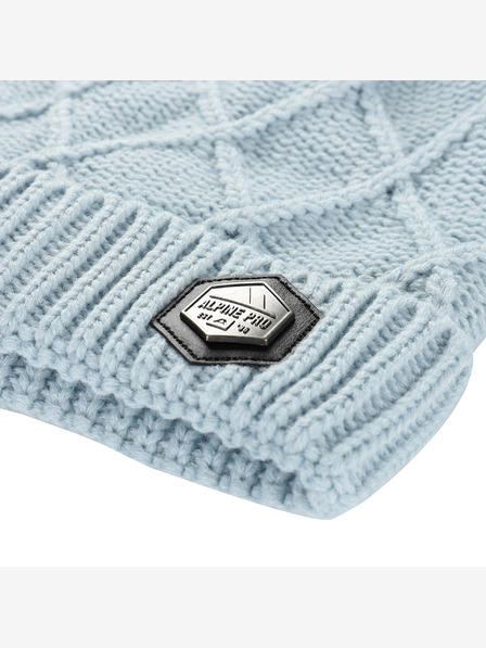 ALPINE PRO Zimná čiapka s bambulou ALPINE PRO GODERE nantucket breeze