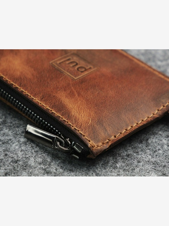 Pularys Pularys Pánska kožená peňaženka Oldtimer Slim Brown