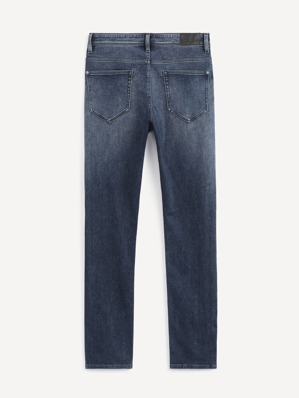 Celio Tmavomodré pánske džínsy slim fit Celio