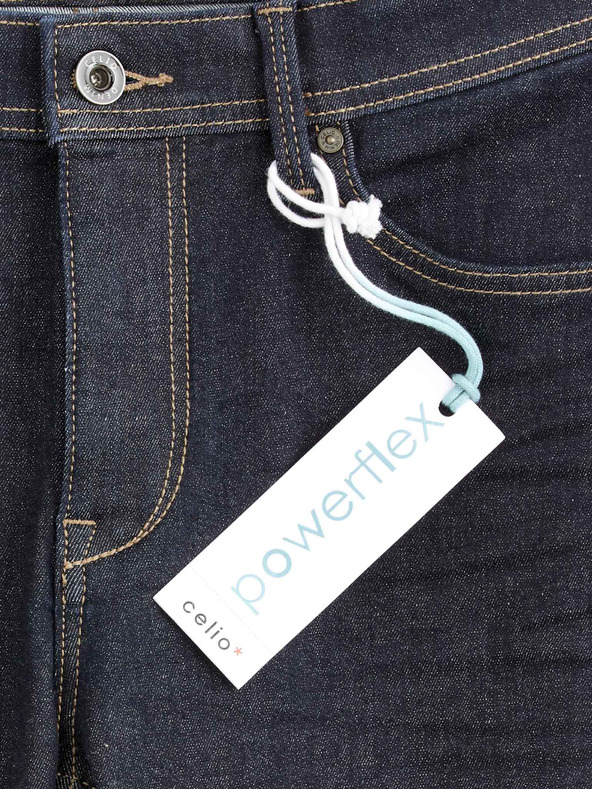 Celio Čierne rovné džínsy Celio Anoflex