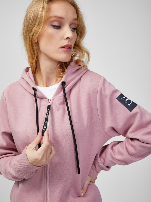 Sam 73 Staroružová dámska mikina so zipsom SAM 73 Drusilia