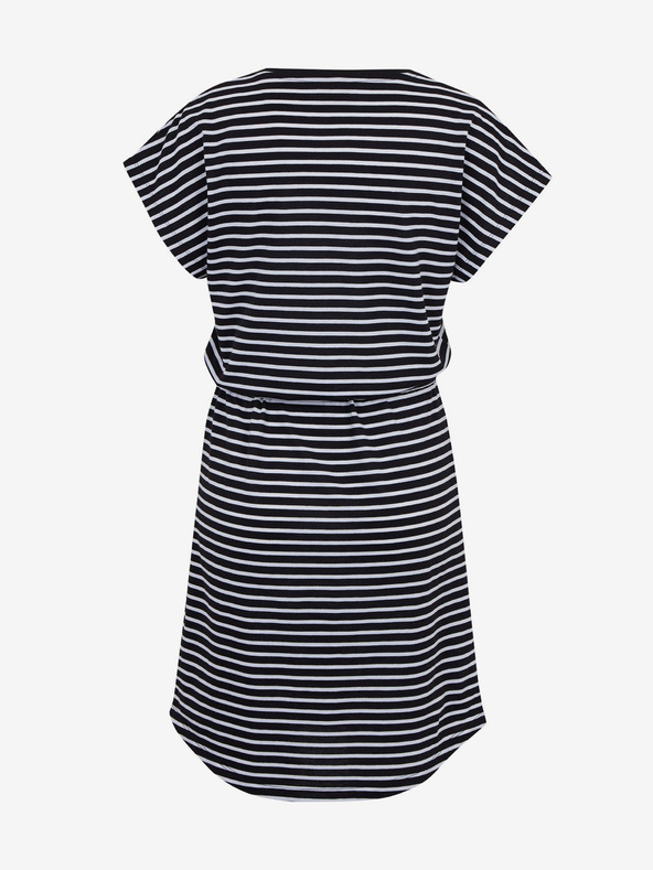 Sam 73 Bielo-čierne dámske pruhované šaty SAM73 Sagitta