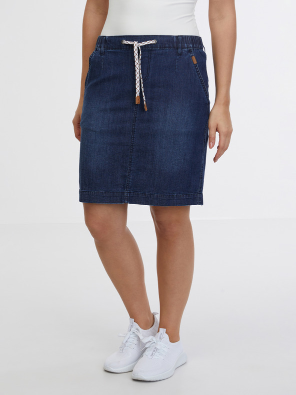 Sam 73 Tmavomodrá dámska džínsová sukňa SAM 73 Gisela