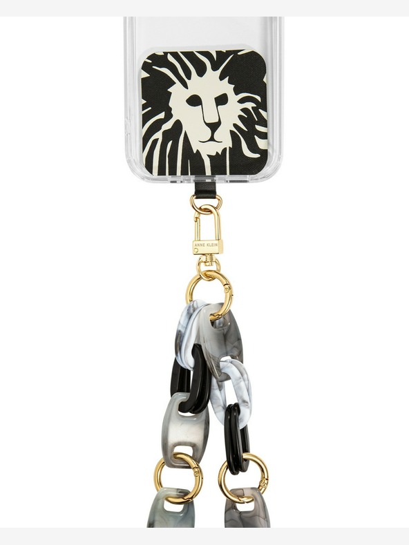 Anne Klein Plastová crossbody retiazka pre mobilný telefón Anne Klein WK4020BKGY