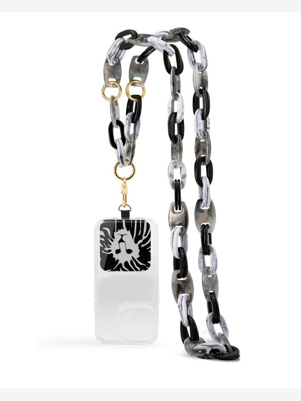 Anne Klein Plastová crossbody retiazka pre mobilný telefón Anne Klein WK4020BKGY