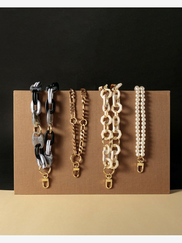 Anne Klein Plastová crossbody retiazka pre mobilný telefón Anne Klein WK4020BKGY