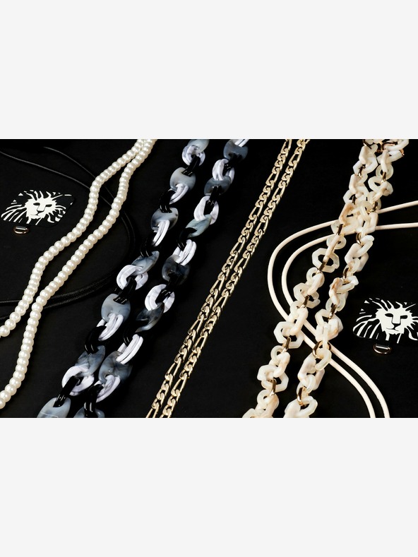 Anne Klein Plastová crossbody retiazka pre mobilný telefón Anne Klein WK4020BKGY