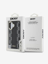 DKNY DKNY PU kožený károvaný vzor Magsafe zadný kryt pre iPhone 16 Plus čierny
