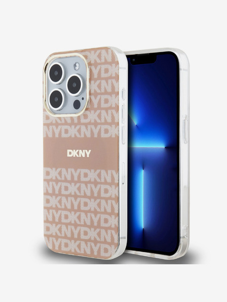 DKNY Zadný kryt PC/TPU Repeat Pattern Tonal Stripe Magsafe pre iPhone 14 Pro Max Pink DKNY