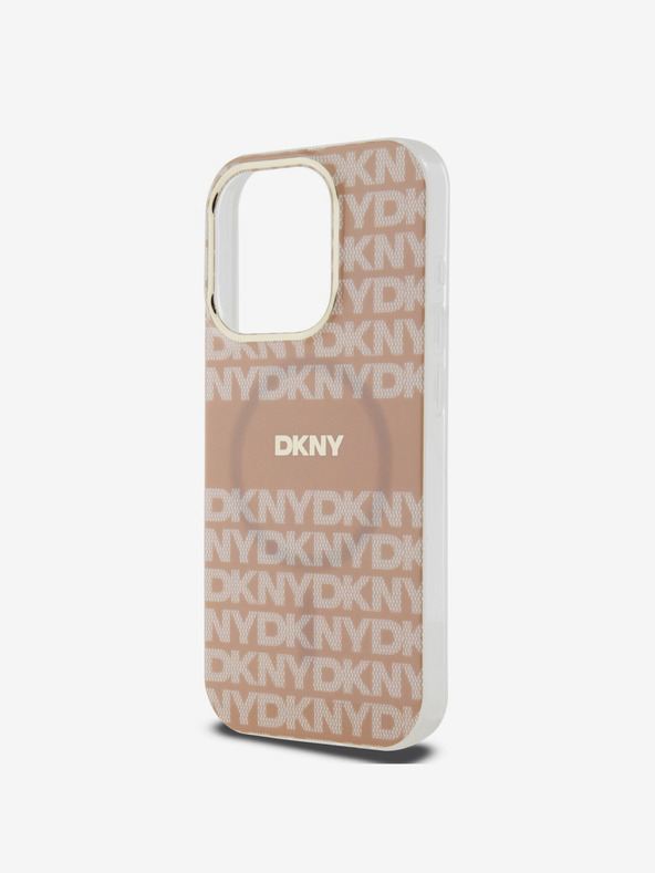 DKNY Zadný kryt PC/TPU Repeat Pattern Tonal Stripe Magsafe pre iPhone 14 Pro Max Pink DKNY
