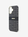 DKNY DKNY PC/TPU zadný kryt Magsafe s opakovaným vzorom Tonal Stripe pre iPhone 16 čierny
