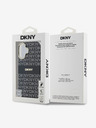 DKNY DKNY PC/TPU zadný kryt Magsafe s opakovaným vzorom Tonal Stripe pre iPhone 16 čierny