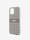 DKNY Zadný kryt PC/TPU Repeat Pattern Tonal Stripe Magsafe pre iPhone 12/12 Pro Beige DKNY