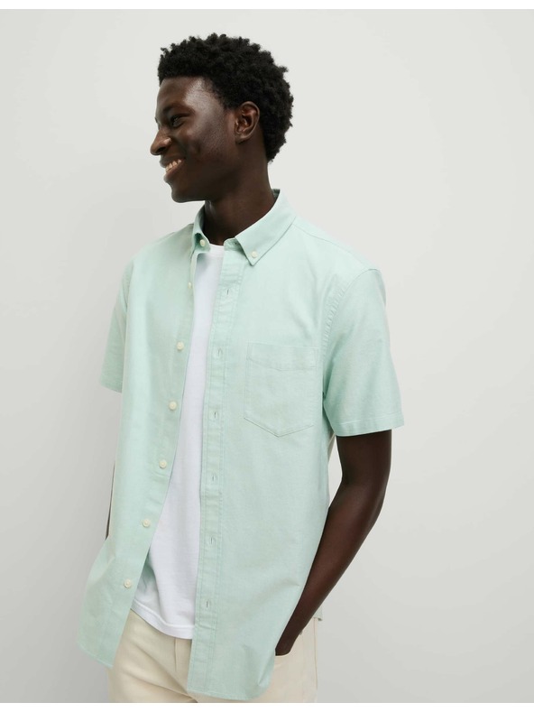 Marks & Spencer Oxfordská košeľa z čistej bavlny The Ultimate Marks & Spencer zelená