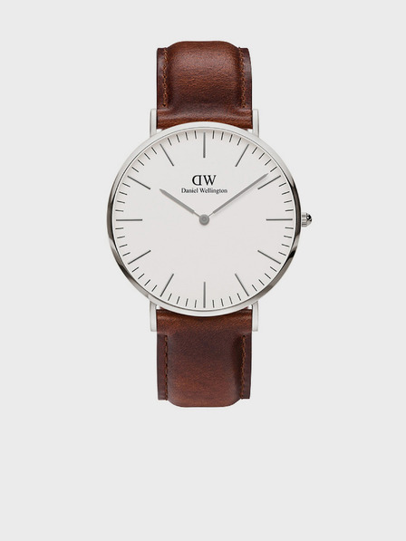 Daniel Wellington Pánske hodinky Daniel Wellington Classic St Mawes s koženým remienkom