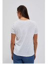 Moodo Biele dámske tričko Moodo