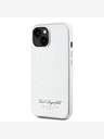 Karl Lagerfeld Grained PU Hotel RSG zadný kryt pre iPhone 15 sivý Karl Lagerfeld