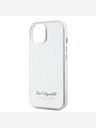 Karl Lagerfeld Grained PU Hotel RSG zadný kryt pre iPhone 15 sivý Karl Lagerfeld