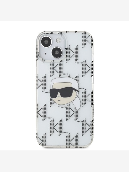 Karl Lagerfeld Karl Lagerfeld IML galvanizovaný zadný kryt Karl Head pre iPhone 15 transparentný