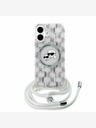 Karl Lagerfeld Karl Lagerfeld IML Monogram Crossbody K&CH Heads MagSafe zadný kryt pre iPhone 16 transparentný