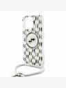 Karl Lagerfeld Karl Lagerfeld IML Monogram Crossbody K&CH Heads MagSafe zadný kryt pre iPhone 16 Pro transparentný