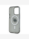 Karl Lagerfeld Karl Lagerfeld IML Choupette Head Metal Frame MagSafe zadný kryt pre iPhone 15 Pro čierny