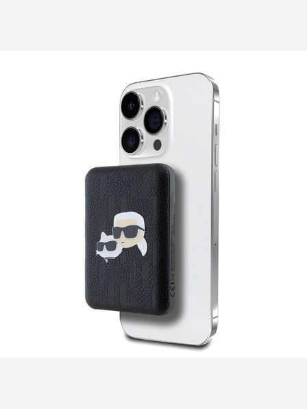 Karl Lagerfeld Karl Lagerfeld Embossed K&CH Heads MagSafe Powerbank 5000mAh Black