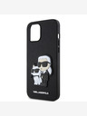 Karl Lagerfeld Karl Lagerfeld PU Saffiano Karl and Choupette Zadný kryt pre iPhone 12/12 Pro čierny
