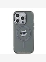 Karl Lagerfeld Karl Lagerfeld IML Choupette Head Metal Frame MagSafe zadný kryt pre iPhone 15 Pro Max čierny