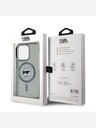 Karl Lagerfeld Karl Lagerfeld IML Choupette Head Metal Frame MagSafe zadný kryt pre iPhone 15 Pro Max čierny