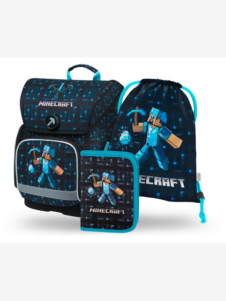 BAAGL  Ergo Minecraft Blue Axe Školský set