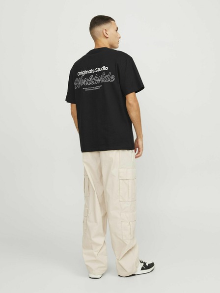 Jack & Jones Čierna pánska košeľa Jack & Jones Vesterbro