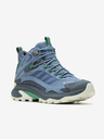 Merrell Modré pánske členkové outdoorové tenisky MERRELL Moab Speed 2 Mid GTX