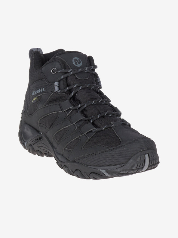 Merrell Čierne pánske outdoorové členkové tenisky MERRELL Claypool Sport Mid GTX