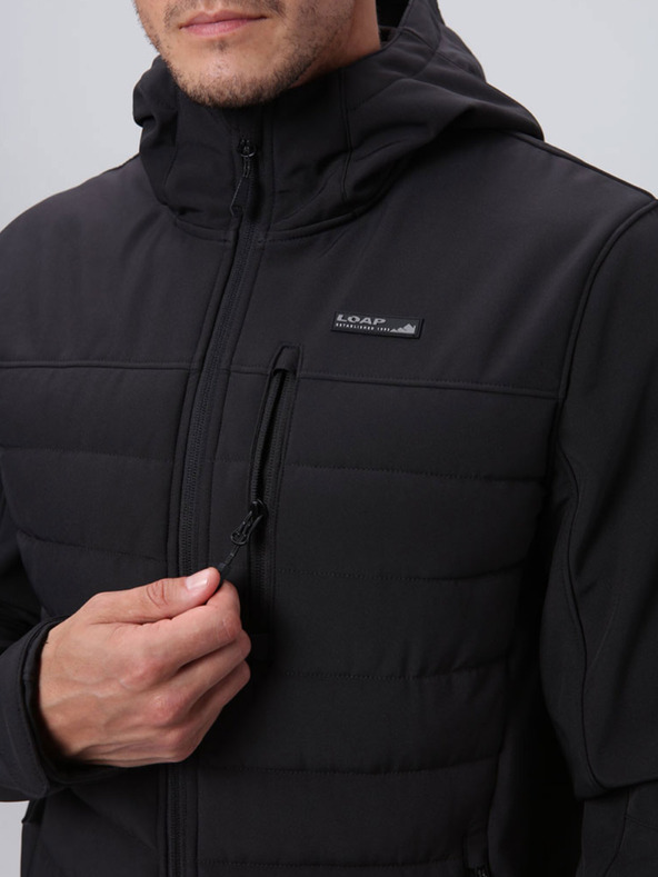 Loap Pánska lyžiarska bunda LOAP LUHEL Čierna/tmavosivá