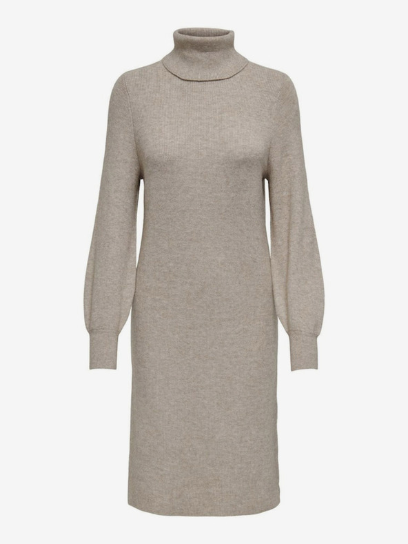 ONLY ONLY Sasha Béžové dámske svetrové šaty