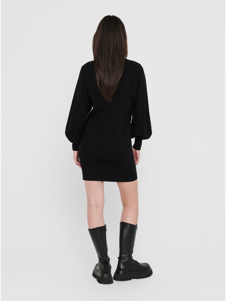 ONLY Čierne ONLY Abelle Sweater šaty