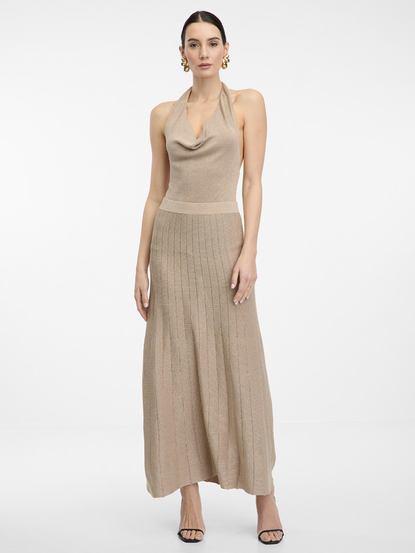 Orsay Zlatý dámsky top za krk ORSAY