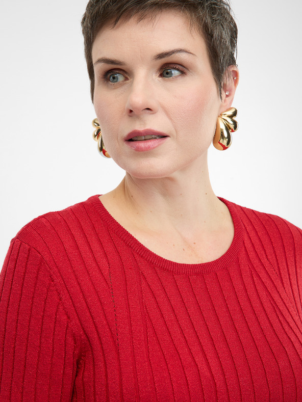 Orsay Červené dámske midi šaty ORSAY