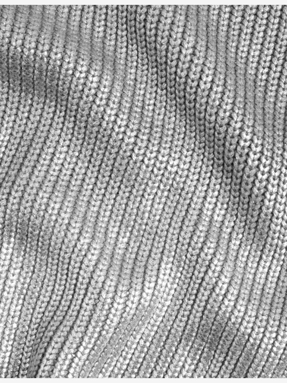 Marks & Spencer Rebrovaný kovový sveter s okrúhlym výstrihom Marks & Spencer strieborný