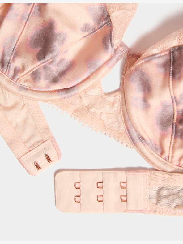 Marks & Spencer Balkónová podprsenka s kosticami, hodváb s motívom čerešňových kvetov, veľ. A-E Marks & Spencer oranžová