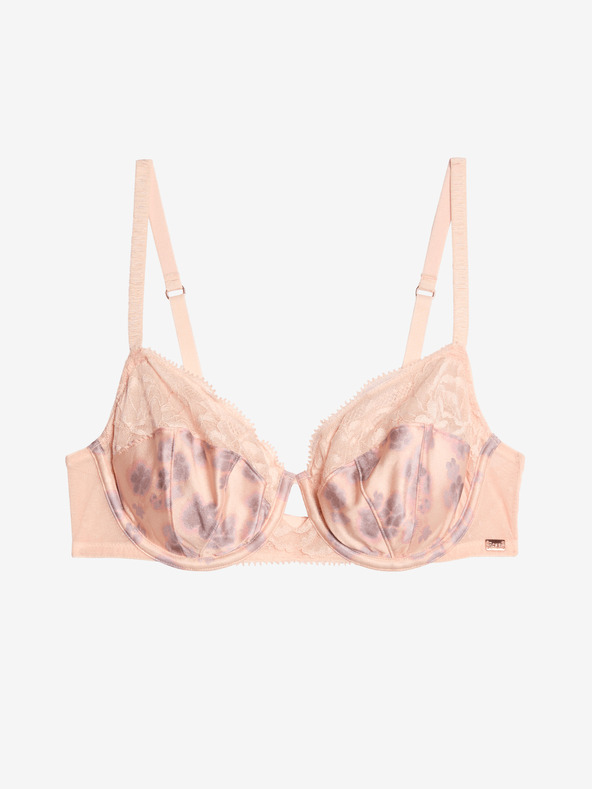 Marks & Spencer Balkónová podprsenka s kosticami, hodváb s motívom čerešňových kvetov, veľ. A-E Marks & Spencer oranžová