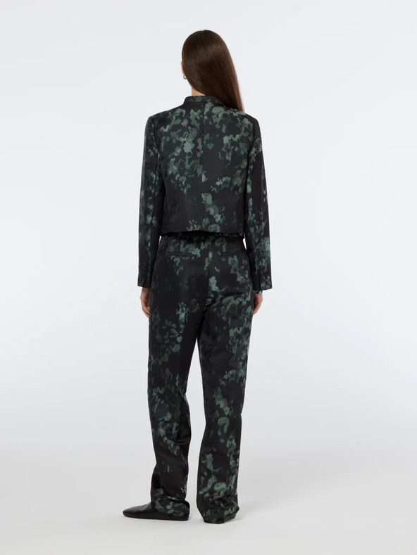 Scotch & Soda Zeleno-čierne dámske vzorované sako Scotch & Soda