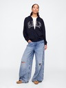 GAP Mikina s logom a fleece GAP