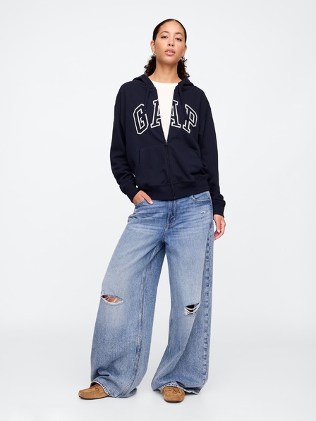 GAP Mikina s logom a fleece GAP