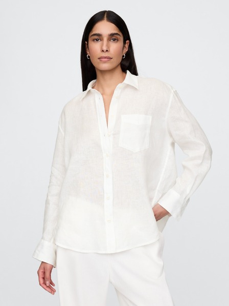 GAP Ľanová oversize košeľa Big Shirt GAP
