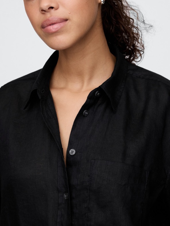GAP Ľanová oversize košeľa Big Shirt GAP