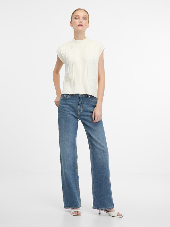 Orsay Modré dámske wide leg džínsy ORSAY